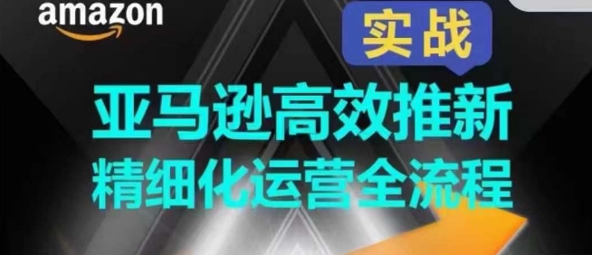 亚马逊平台高效率上新精细化营销全过程，多方位、快速拉升商品排行和销量!-缔造者