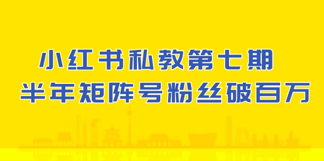 小红书的-私人教练第七期，小红书的90天增粉18w，1周增粉过万 大半年矩阵账号粉丝们破百万-缔造者