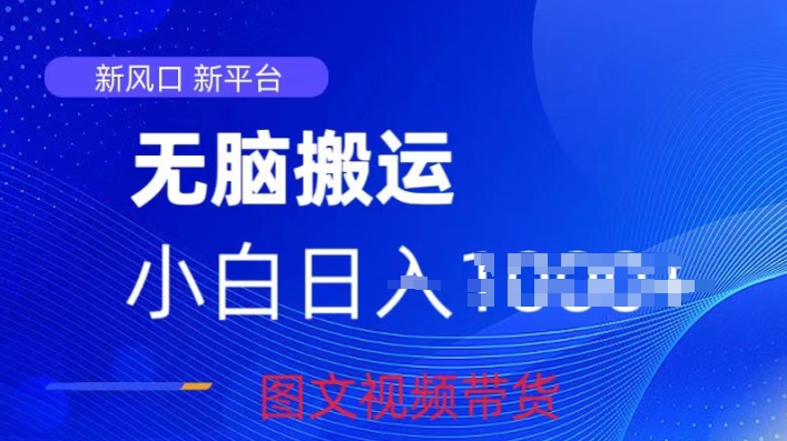 京东视频图文搬运带货项目，蓝海赛道小白轻松上手，每天一小时轻松获取收益-缔造者