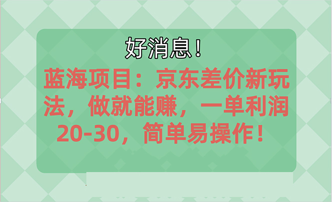 越快了解越有钱赚的蓝海项目：京东大平台操作，一单利润20-30，简易…-缔造者